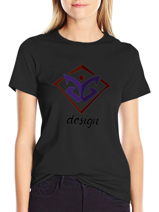 Mens Black Graphic Tee - Modern Design