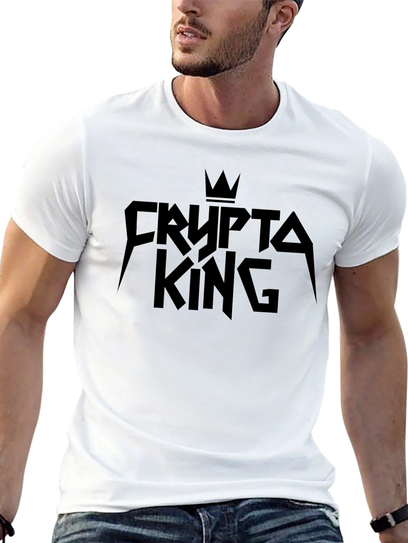 Crypto King Black Graphic Tee