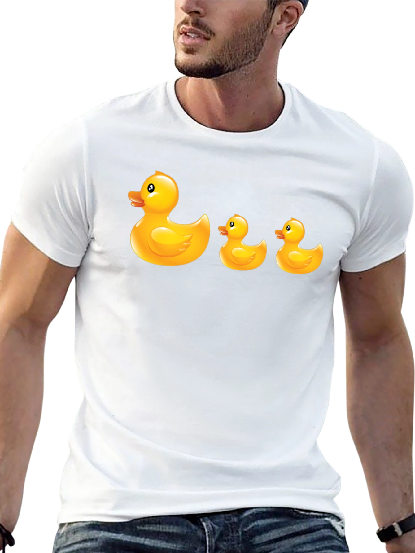 Rubber Duck T-Shirt - Quirky Black Cotton Tee