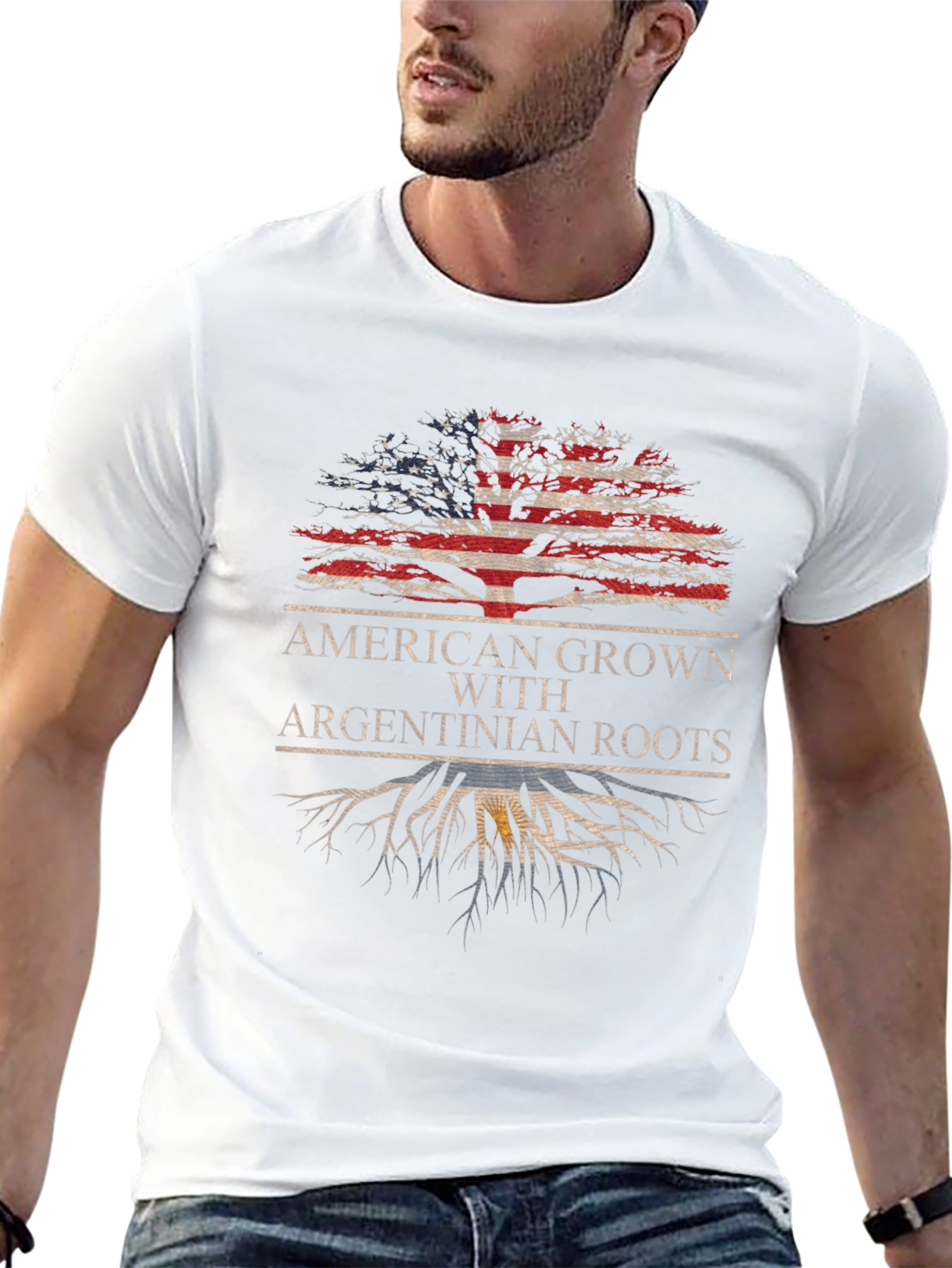 American Grown with Argentinian Roots Tee