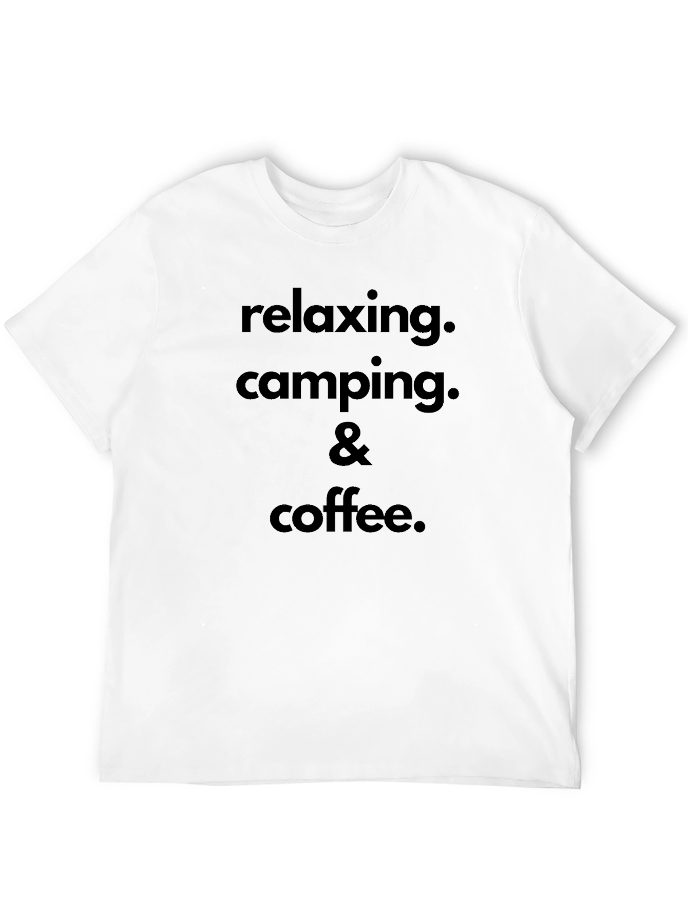 Relaxing Camping & Coffee Graphic T-Shirt
