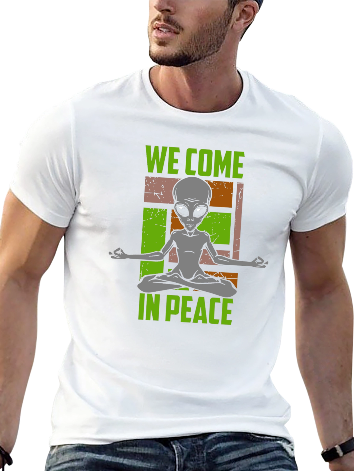 We Come In Peace Alien Graphic Tee