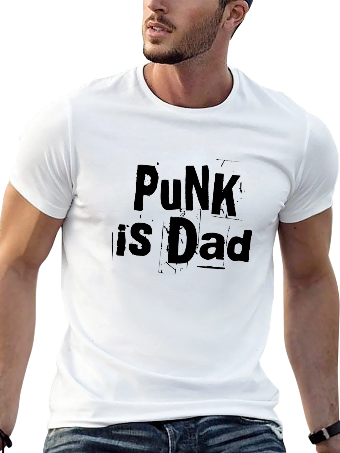 Punk is Dad Graphic T-Shirt - Black