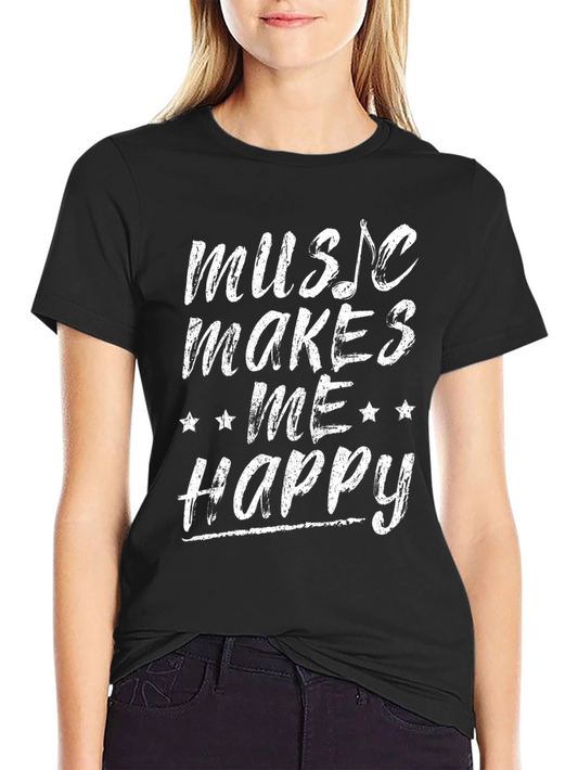 Music Makes Me Happy Graphic Tee