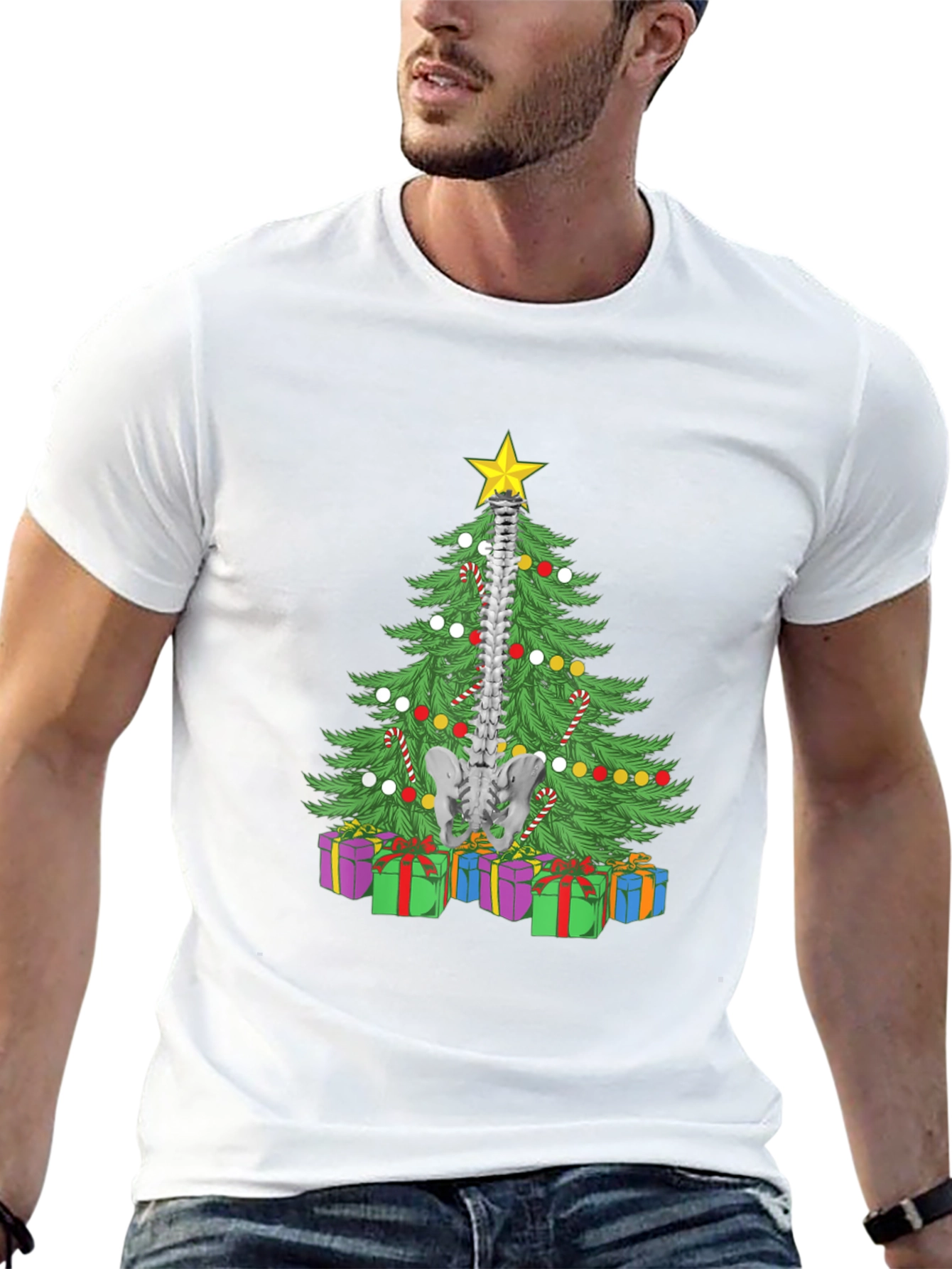 Chiropractor Christmas Tree T-Shirt