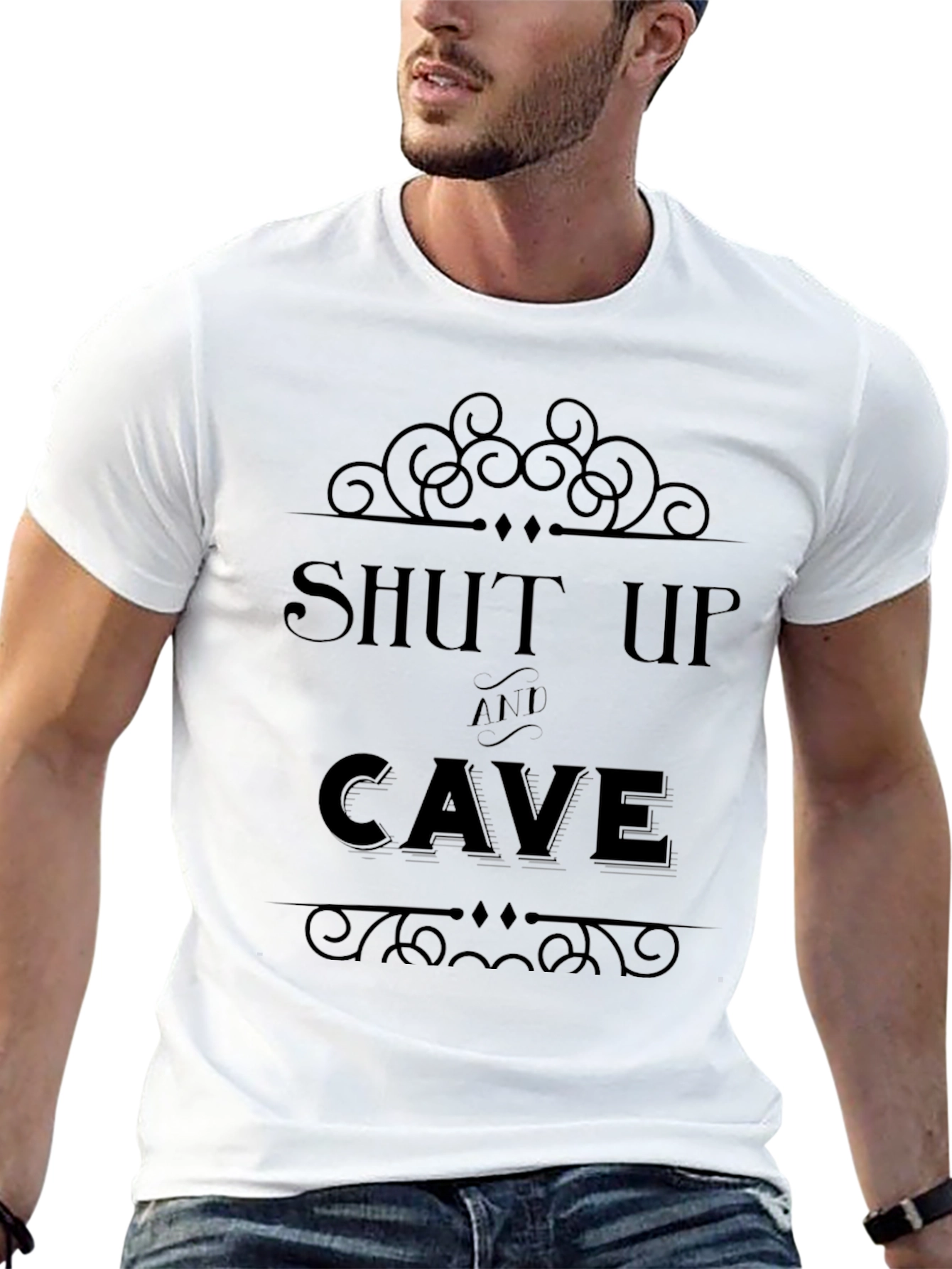 Shut Up and Cave Graphic T-Shirt - Unisex Tee