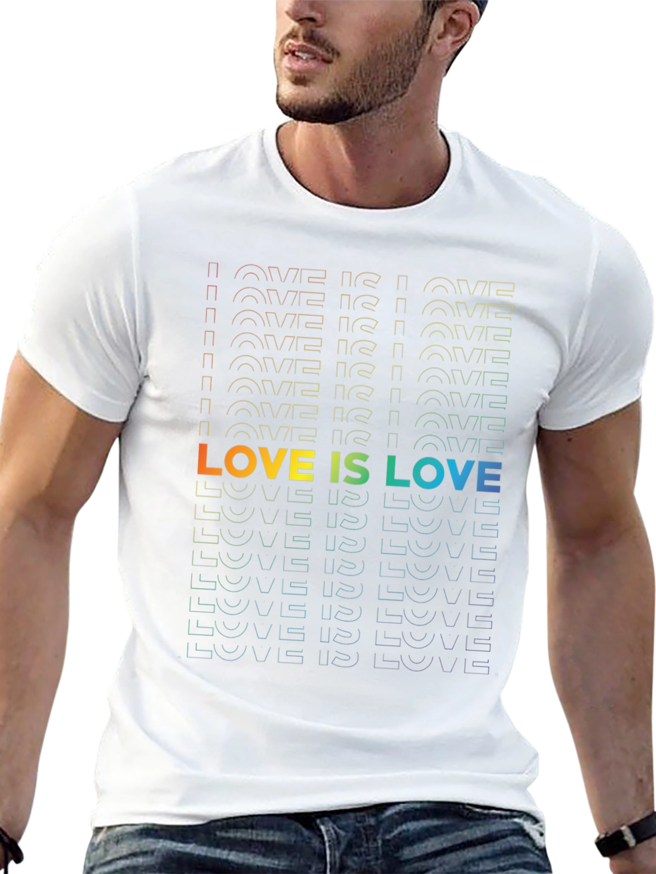 Love Is Love Rainbow Graphic T-Shirt