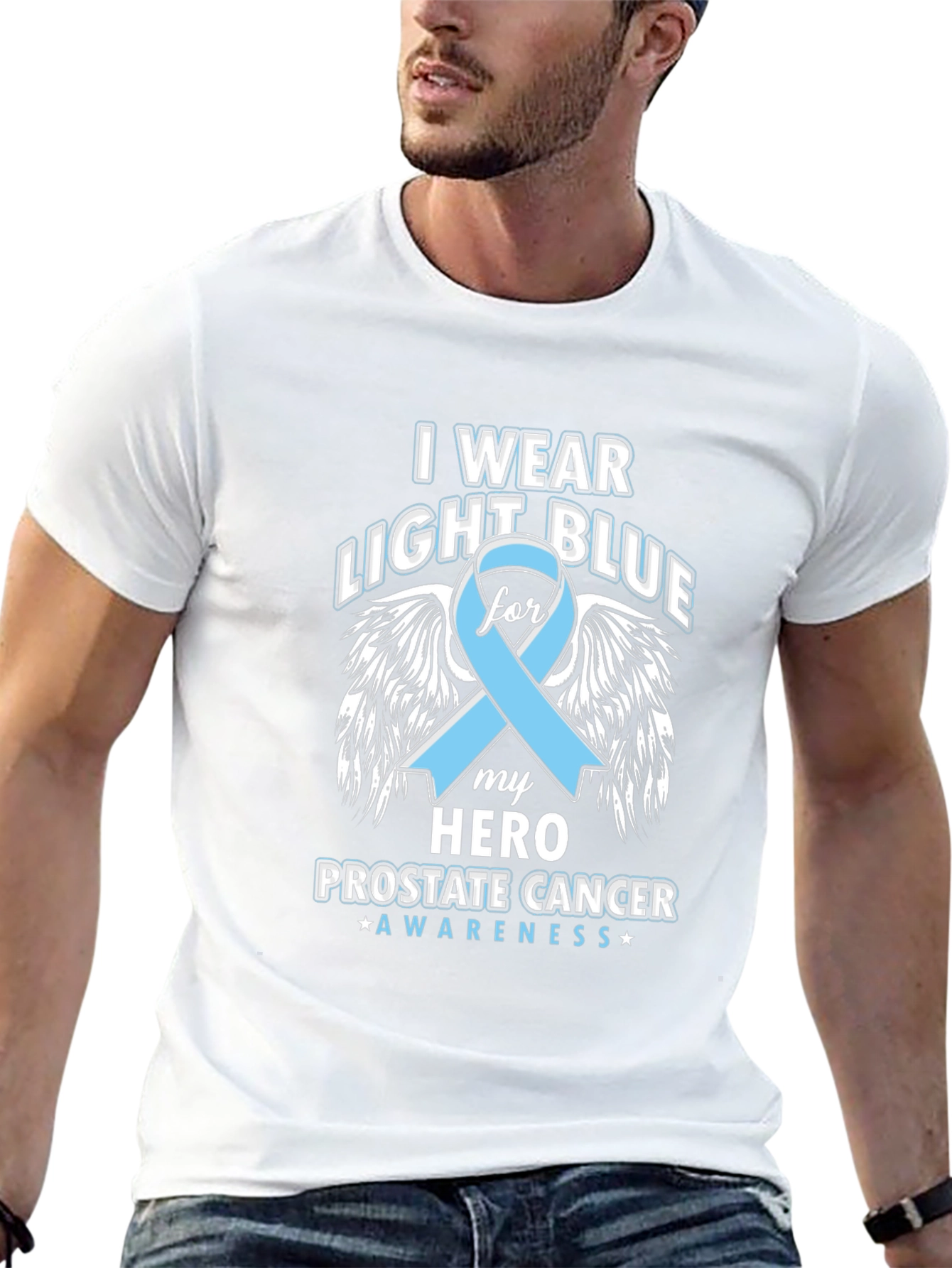 Prostate Cancer Awareness Ribbon T-Shirt