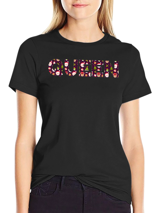 Queen Christmas Pattern T-Shirt