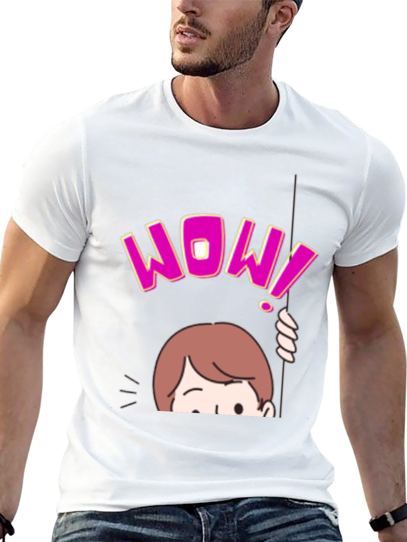 WOW! Graphic Print T-Shirt