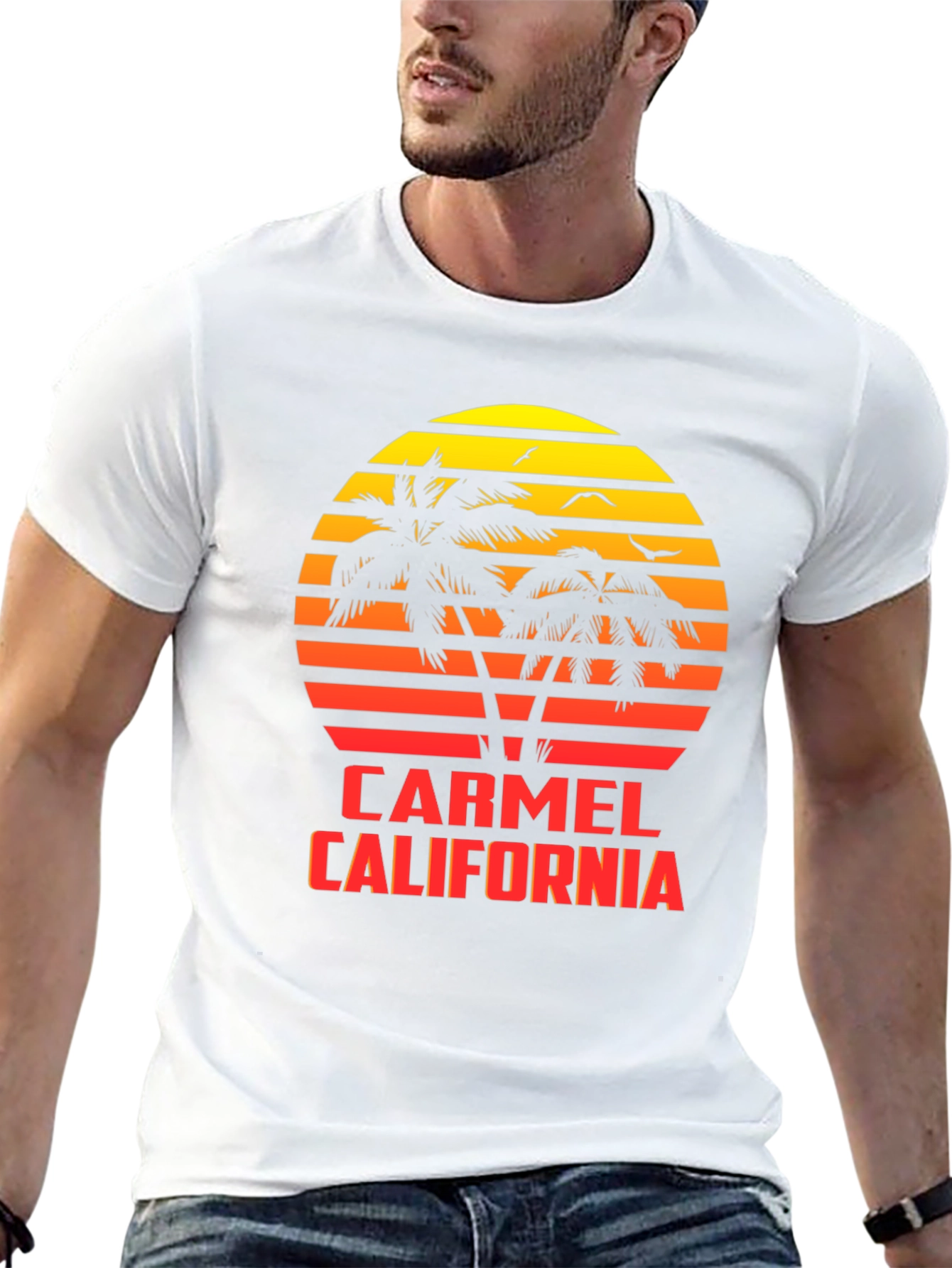 Carmel California Sunset Graphic Tee