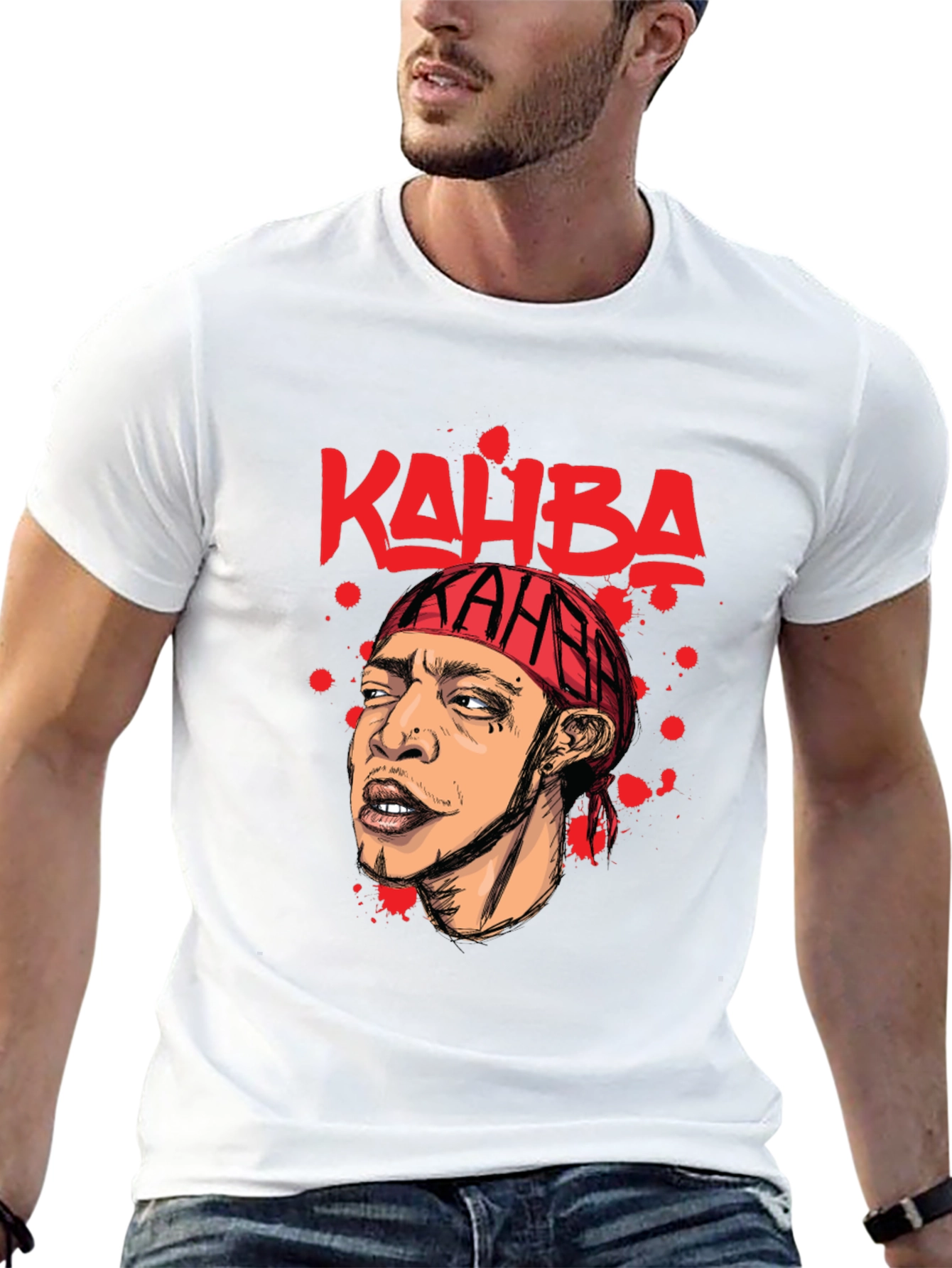 Kahba Graphic Print T-Shirt - Black
