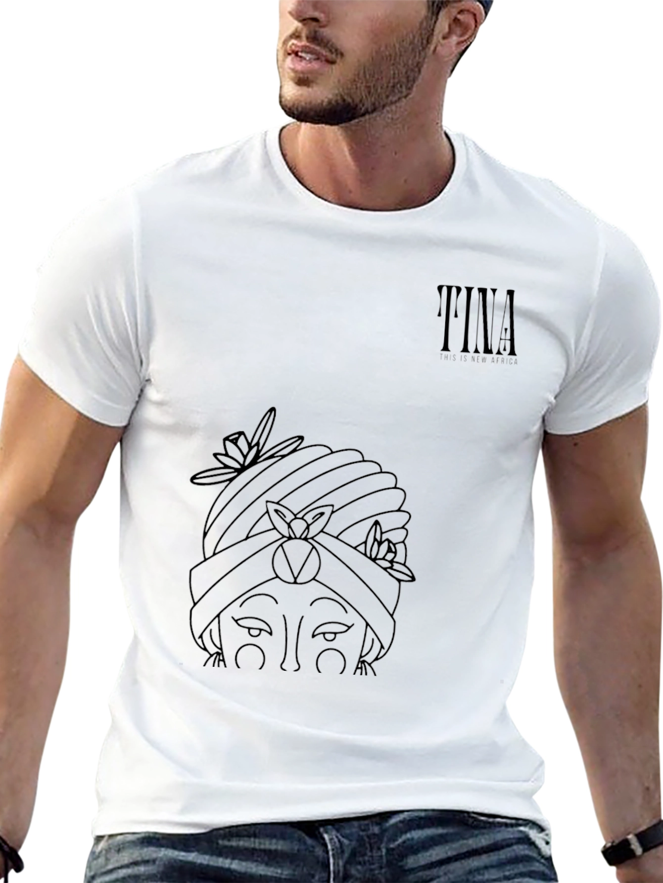 Graphic Print Black T-Shirt