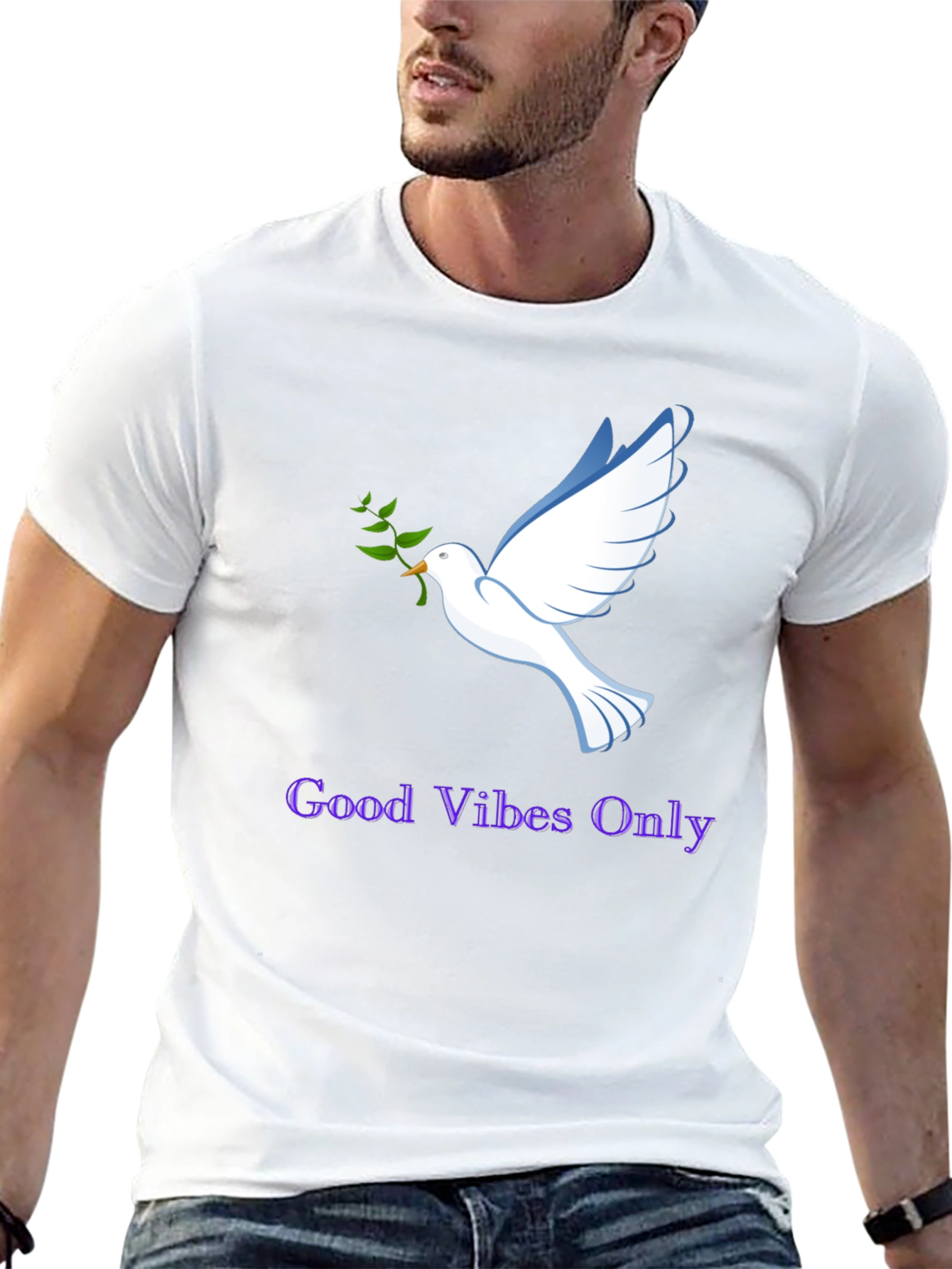 Good Vibes Only Dove Graphic Tee - Unisex