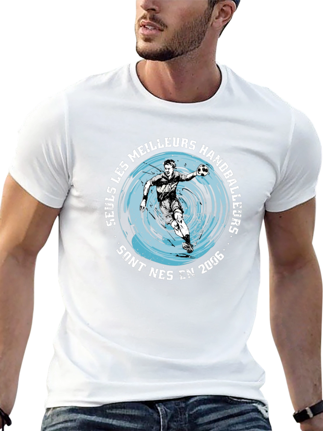 Handball Player Graphic T-Shirt - Born in 2006