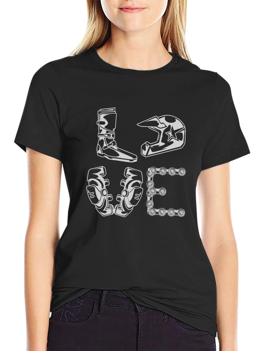 Motocross LOVE Black T-Shirt