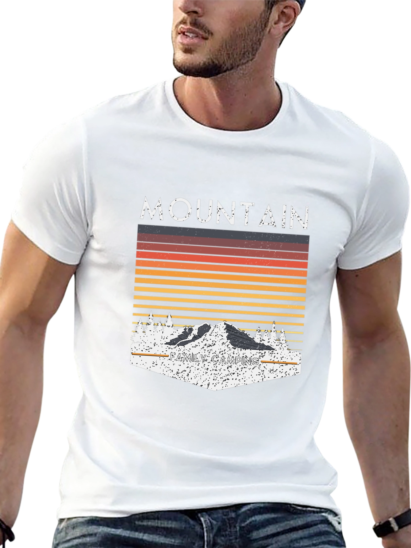 Mountain Family Camping Graphic Tee
