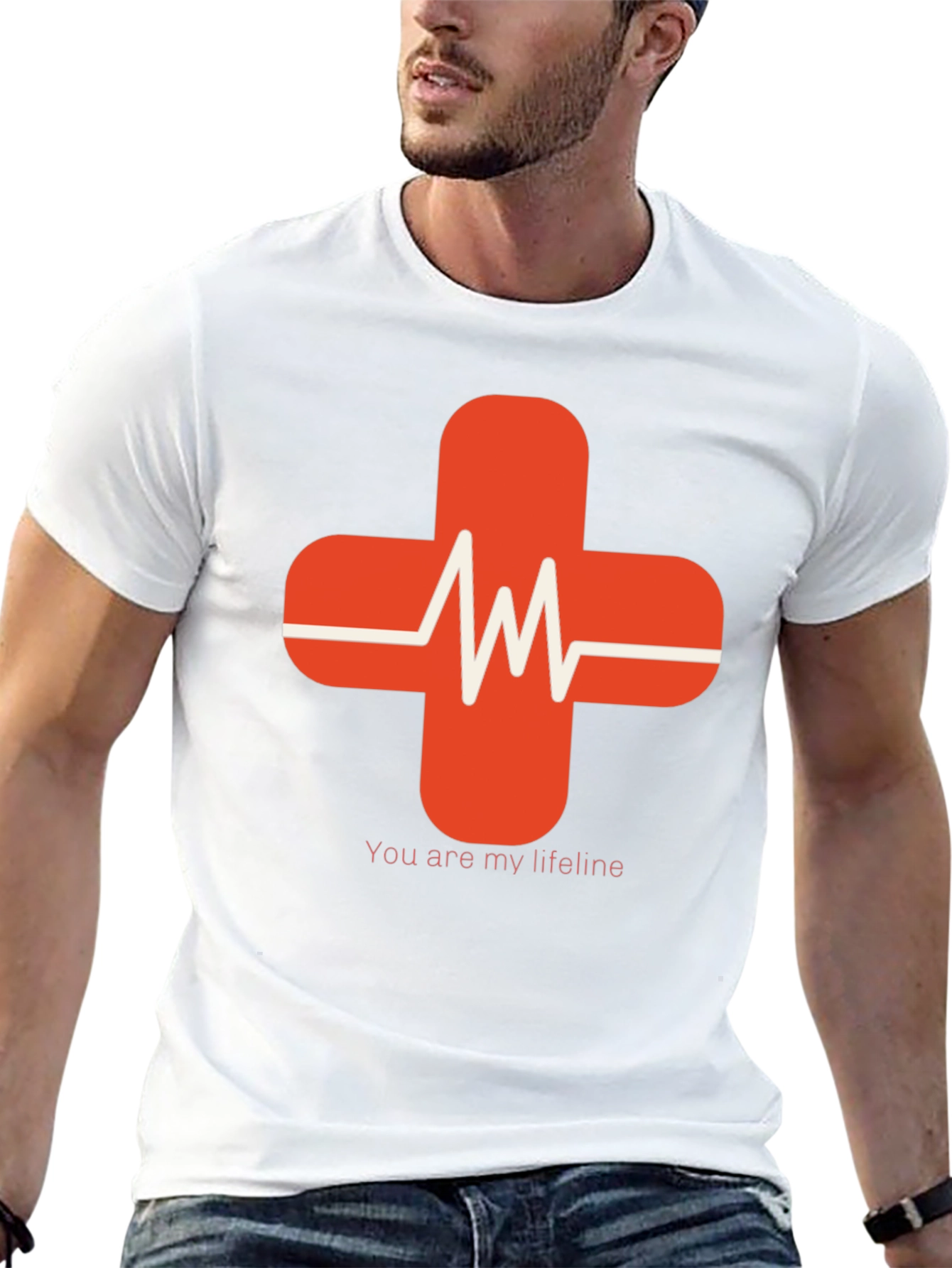 Lifeline Heartbeat Graphic Tee - Soft Cotton Comfort