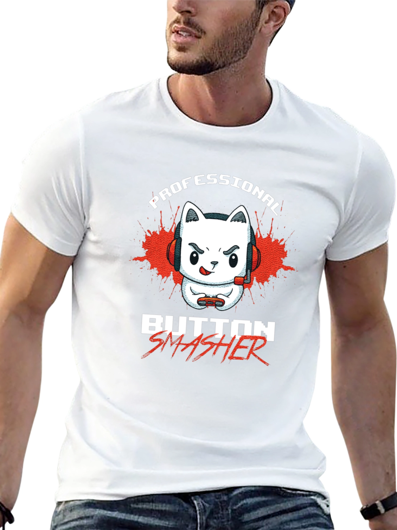 Professional Button Smasher Gamer T-Shirt