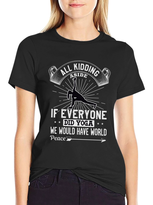 Yoga World Peace Graphic Tee