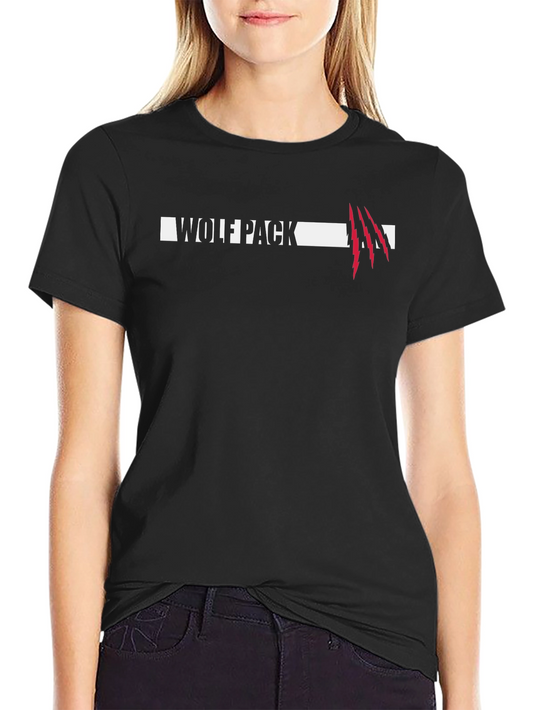Wolf Pack Graphic Tee - Mens Black T-Shirt