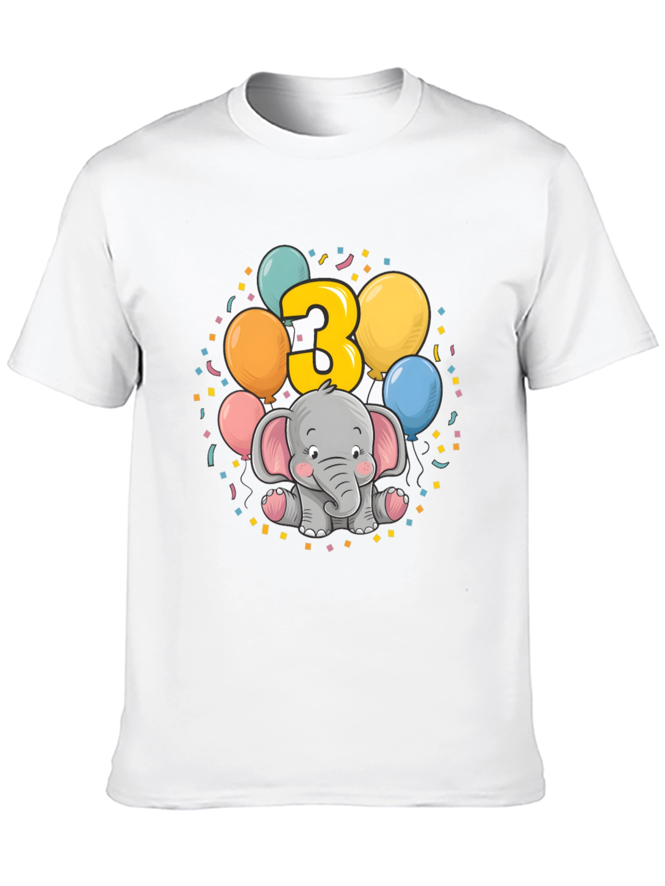 Cute 3rd Birthday Elephant T-Shirt