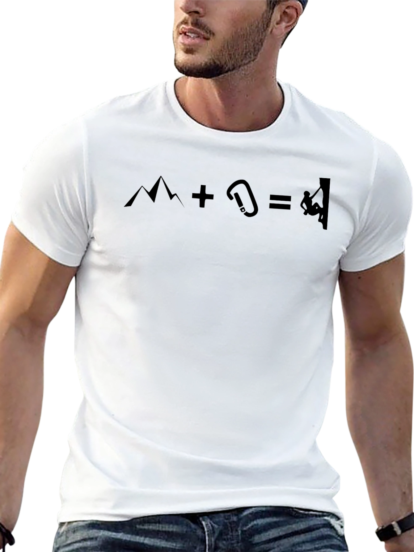 Climbing Equation Graphic Tee - Black T-Shirt