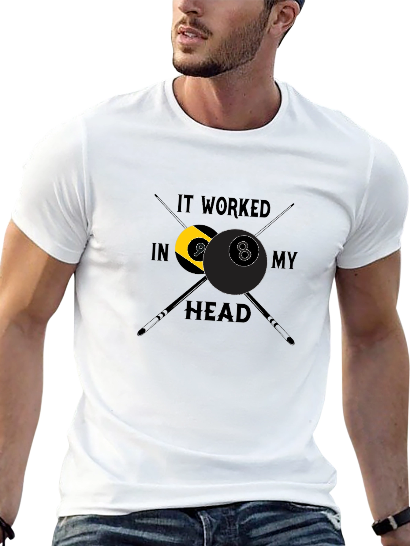 It Worked In My Head Billiards Graphic Tee