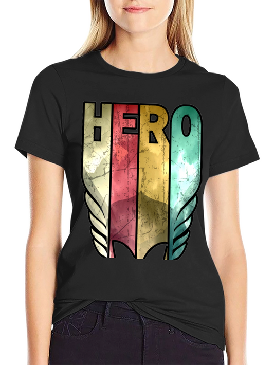 Vintage HERO Graphic Tee - Mens Black T-Shirt