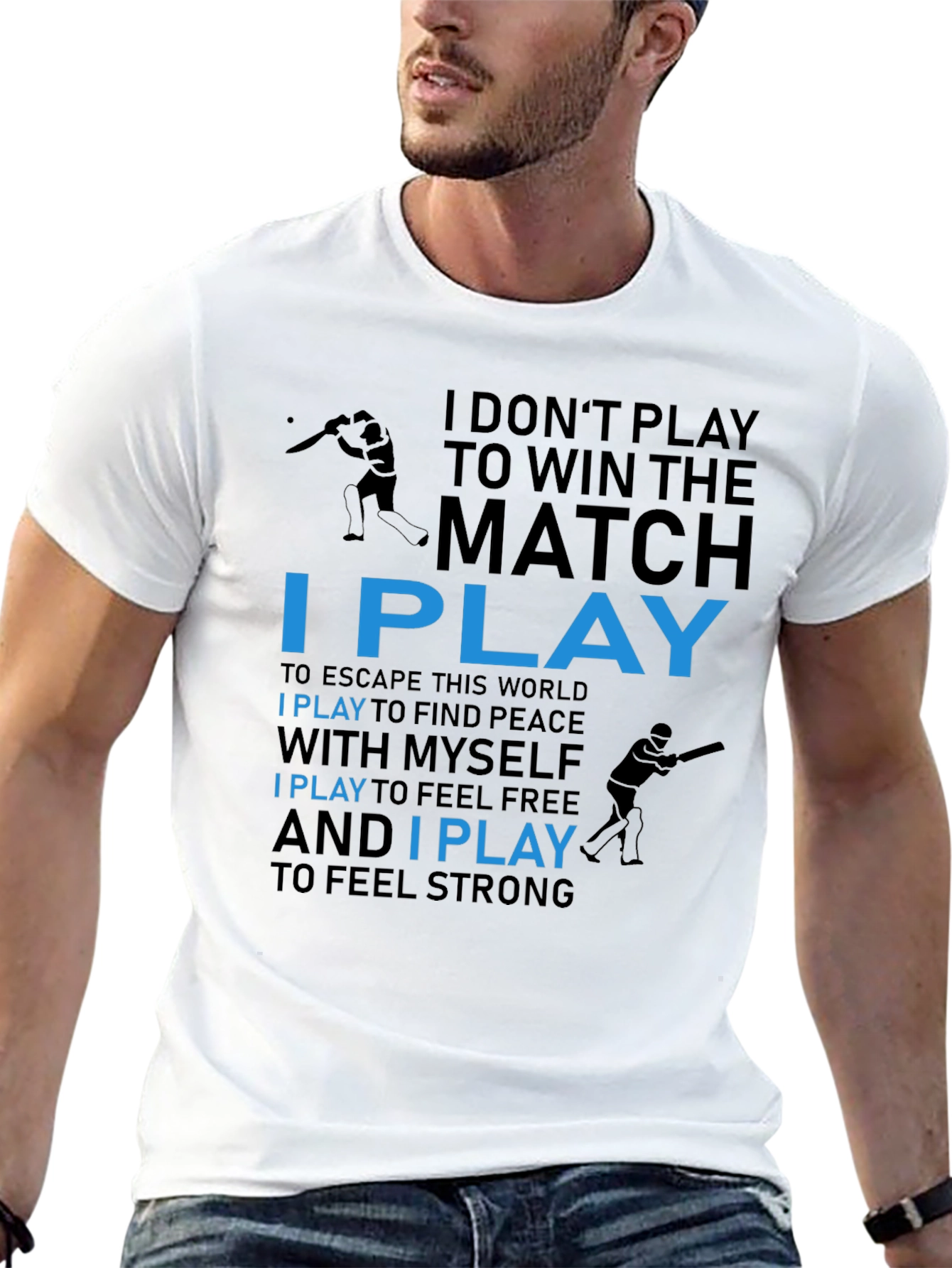 Motivational I Play Graphic Tee
