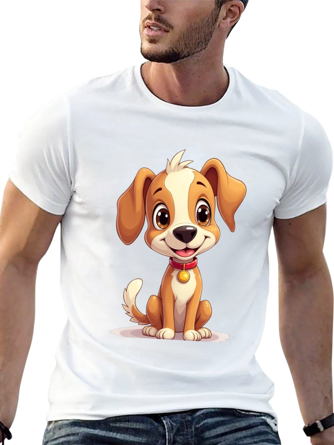 Cute Puppy Graphic T-Shirt - Soft Cotton Blend