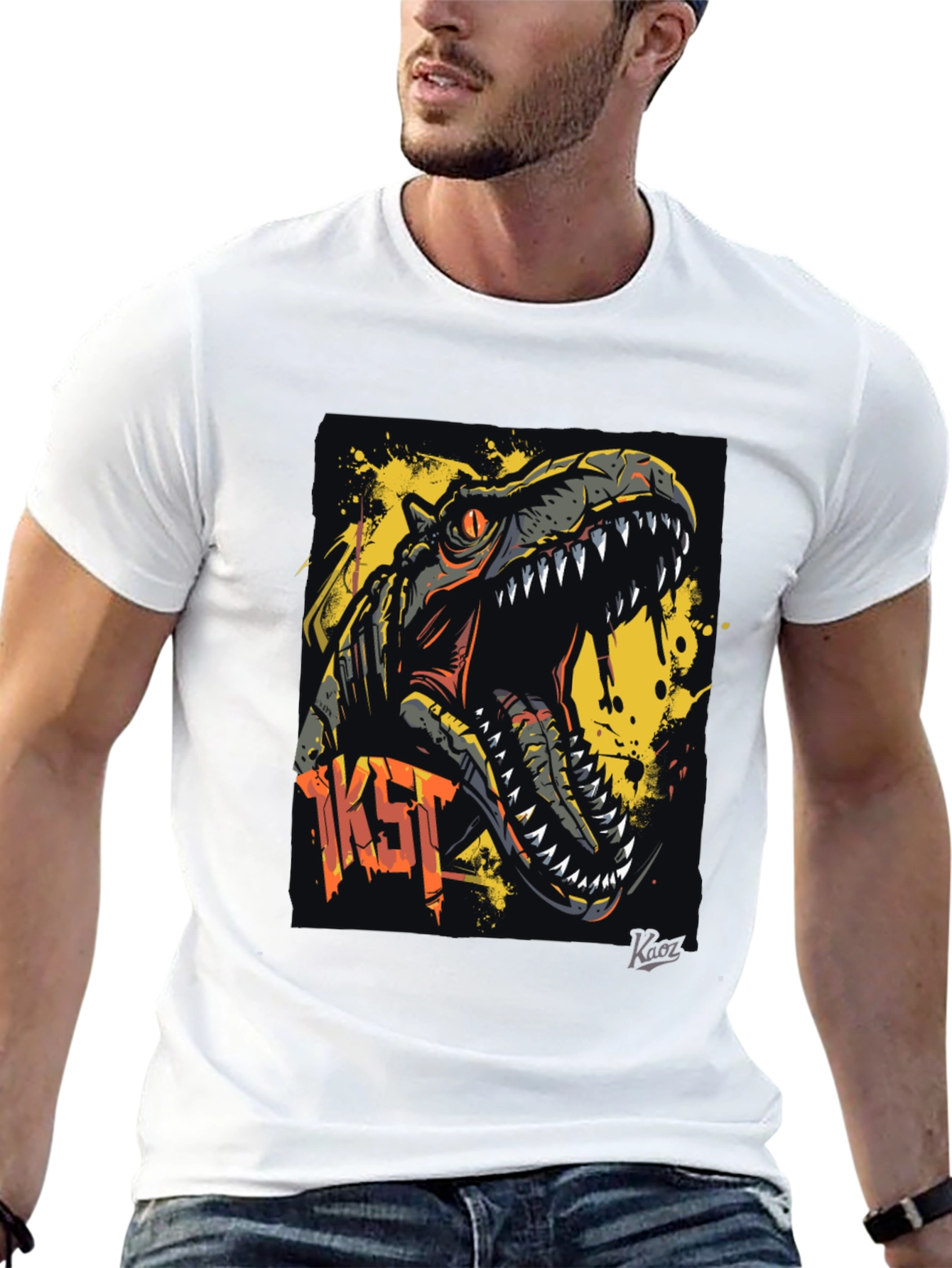 Dino T-Rex Graphic Tee - Rawr!