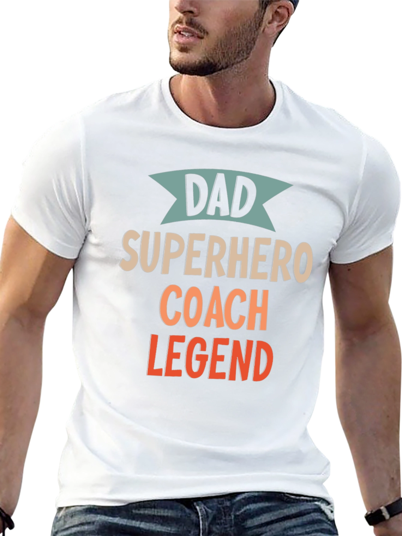 Dad Superhero Coach Legend T-Shirt