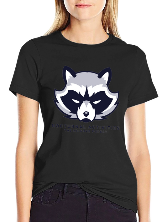Nocturnal Activities Raccoon Graphic Tee