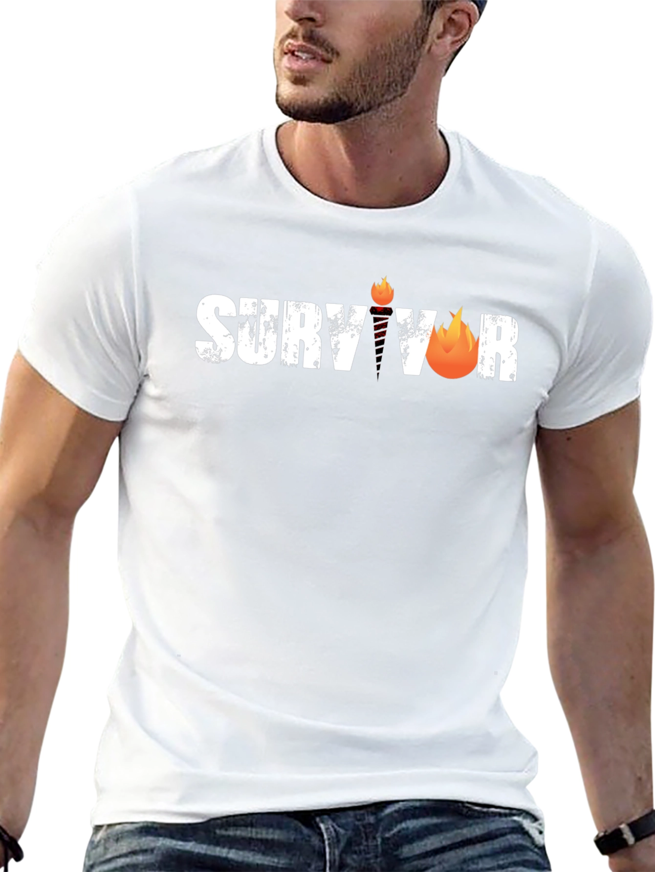 Survivor Graphic Tee - Torch Logo