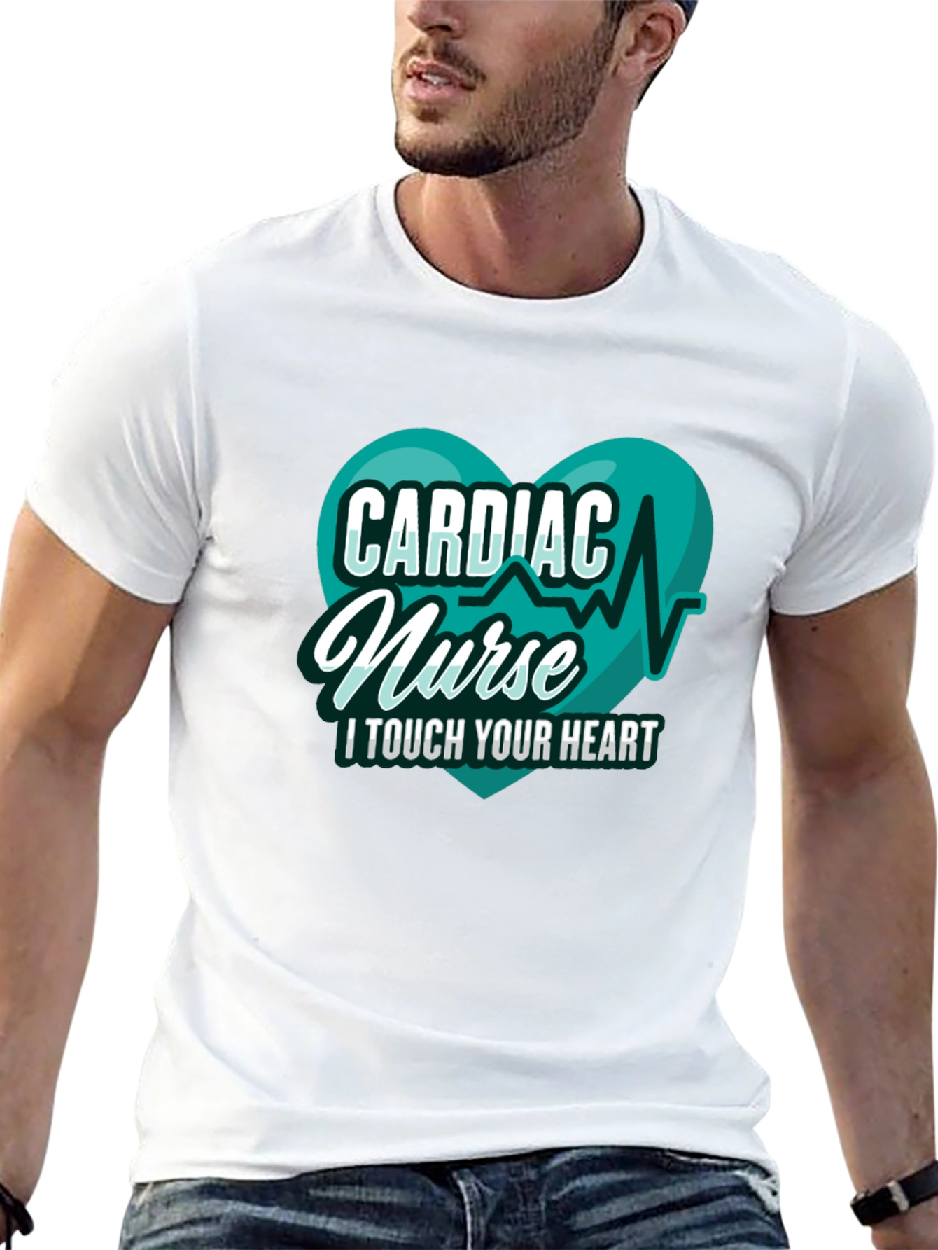 Cardiac Nurse T-Shirt - I Touch Your Heart