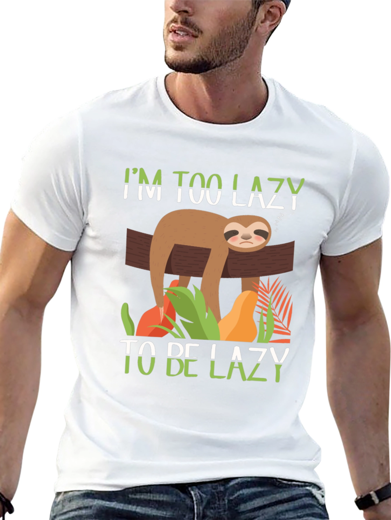 Im Too Lazy To Be Lazy Sloth Graphic T-Shirt