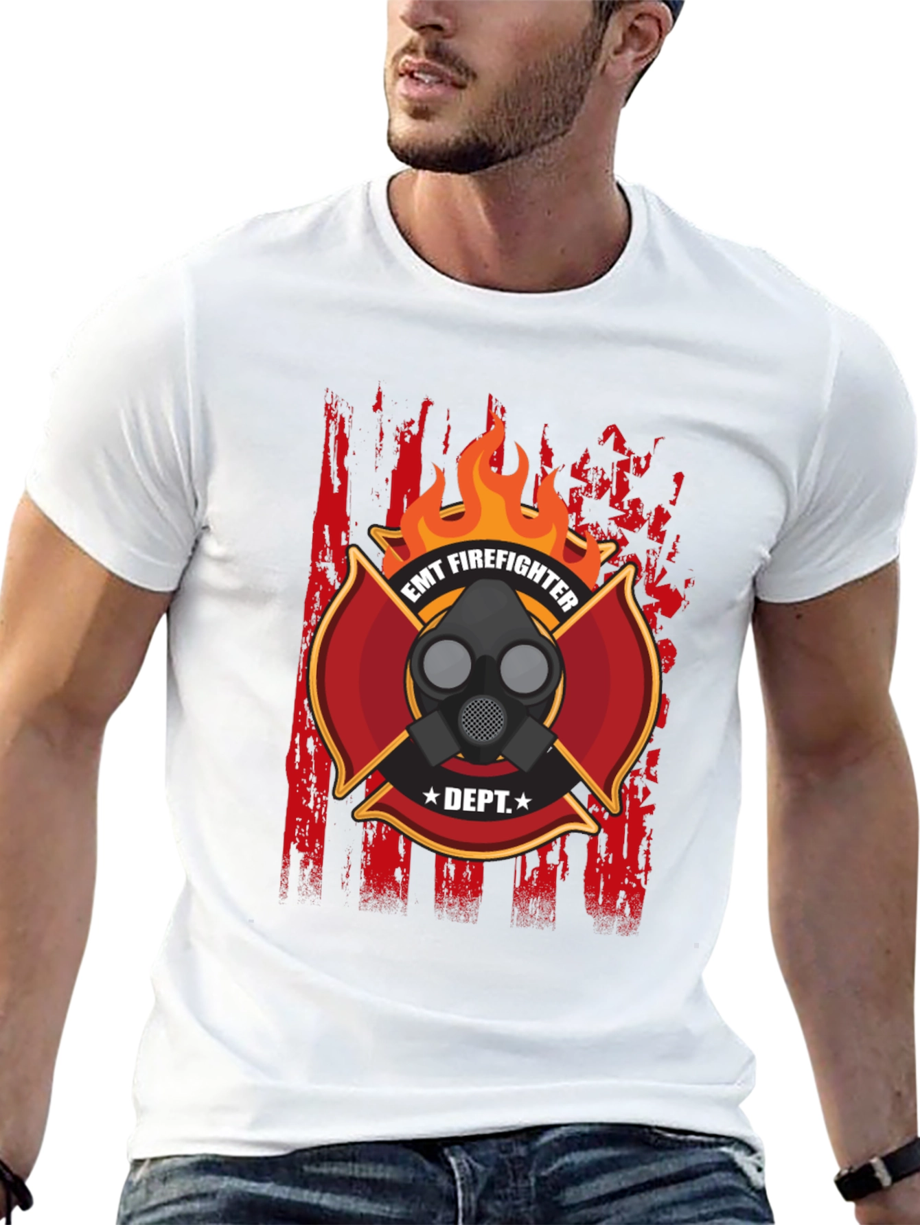 EMT Firefighter T-Shirt - Dept. Design