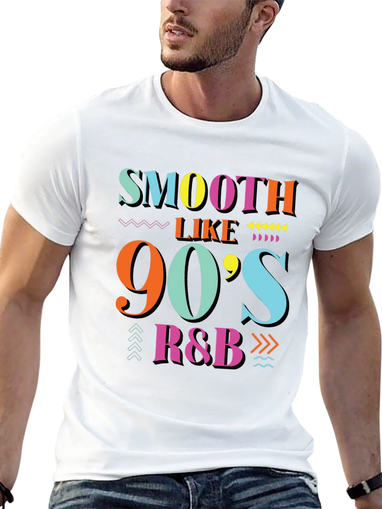 Smooth Like 90s R&B Black T-Shirt