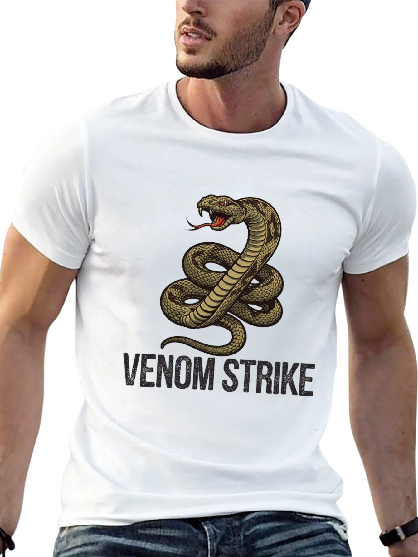 Venom Strike Cobra Graphic T-Shirt - Mens