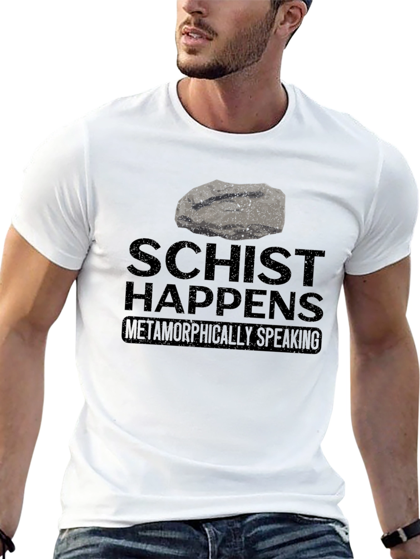Schist Happens T-Shirt - Metamorphic Humor Tee