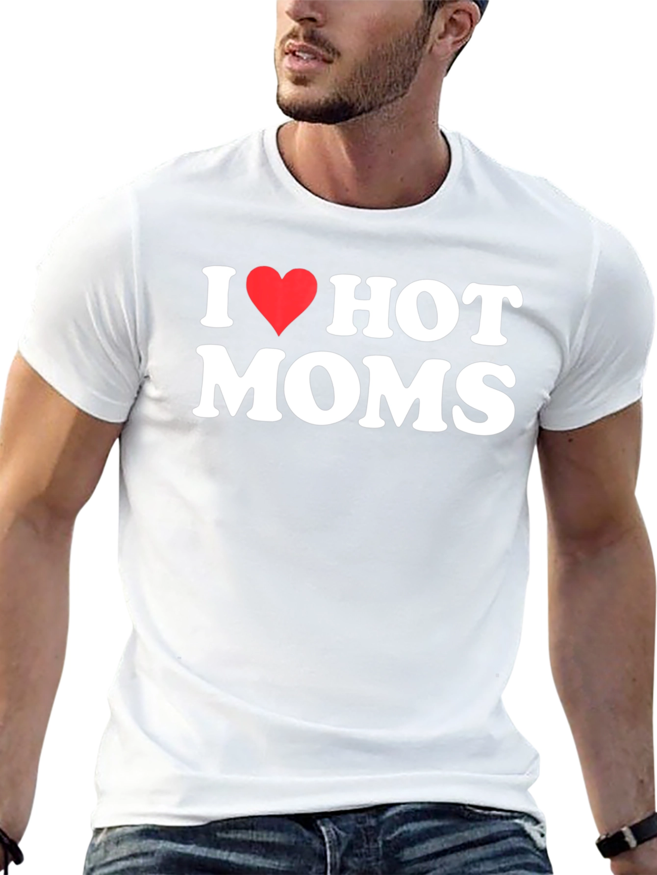 I Heart Hot Moms Graphic T-Shirt