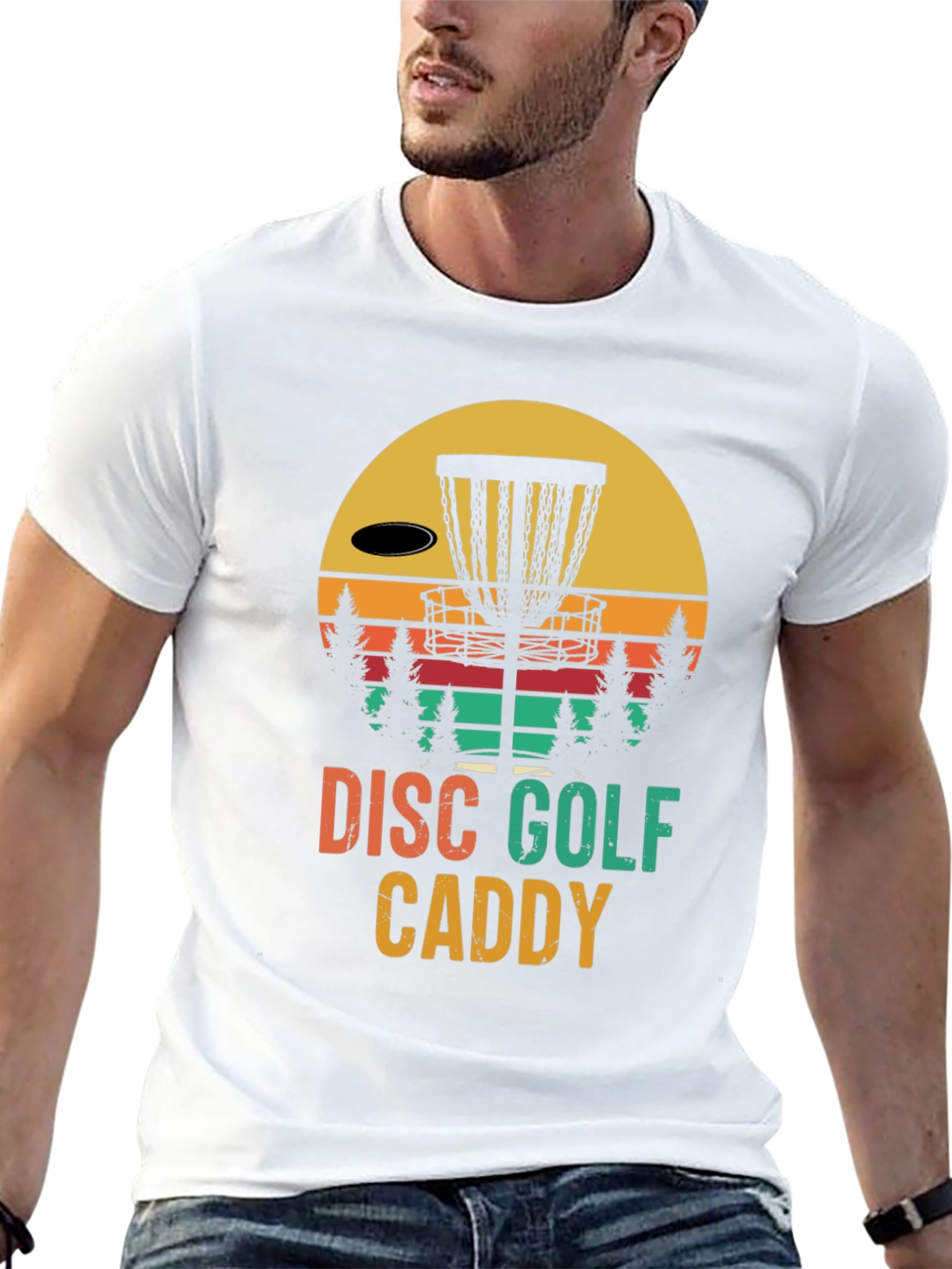 Retro Disc Golf Caddy T-Shirt