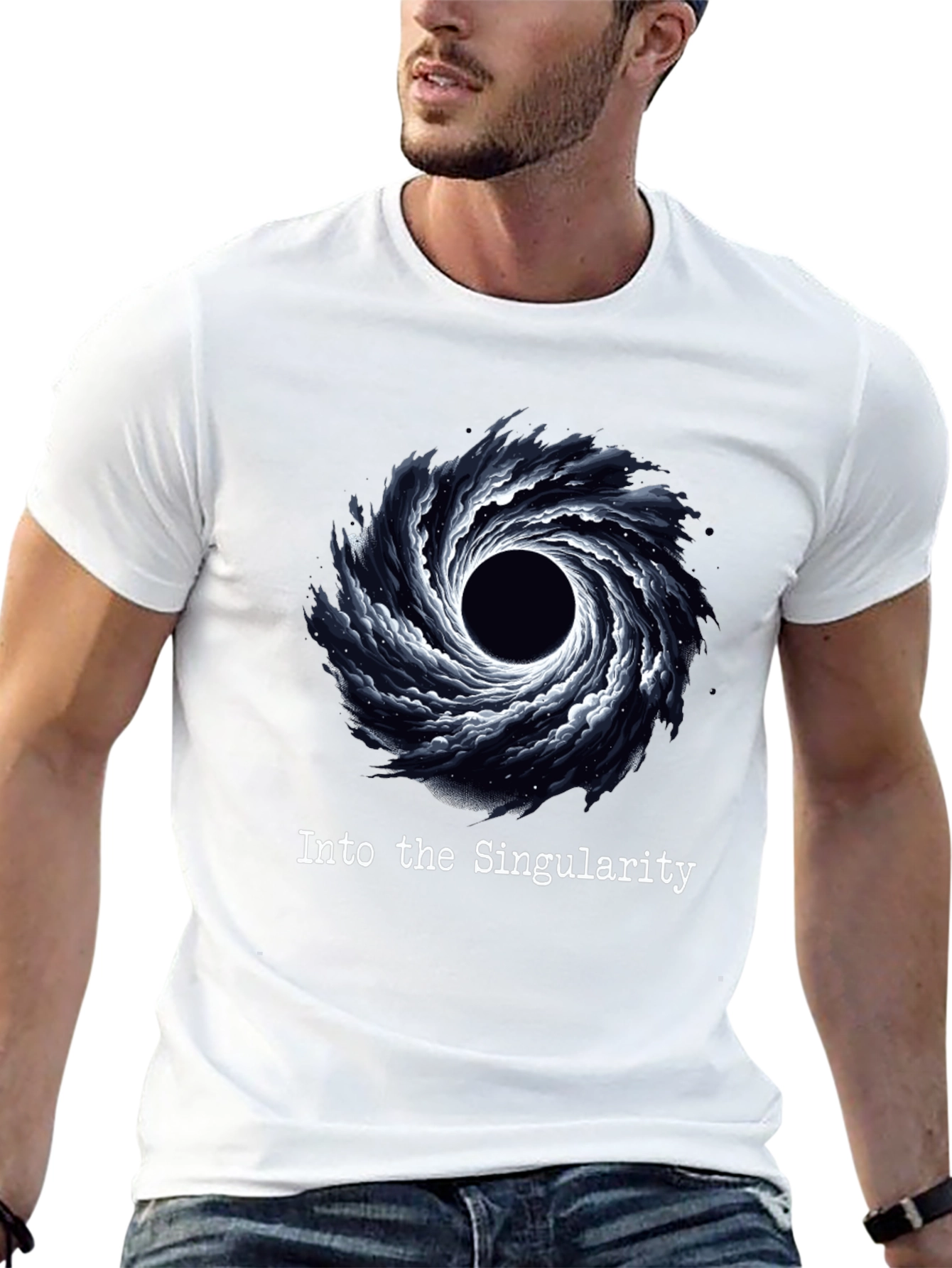 Into The Singularity Black Hole Graphic Tee