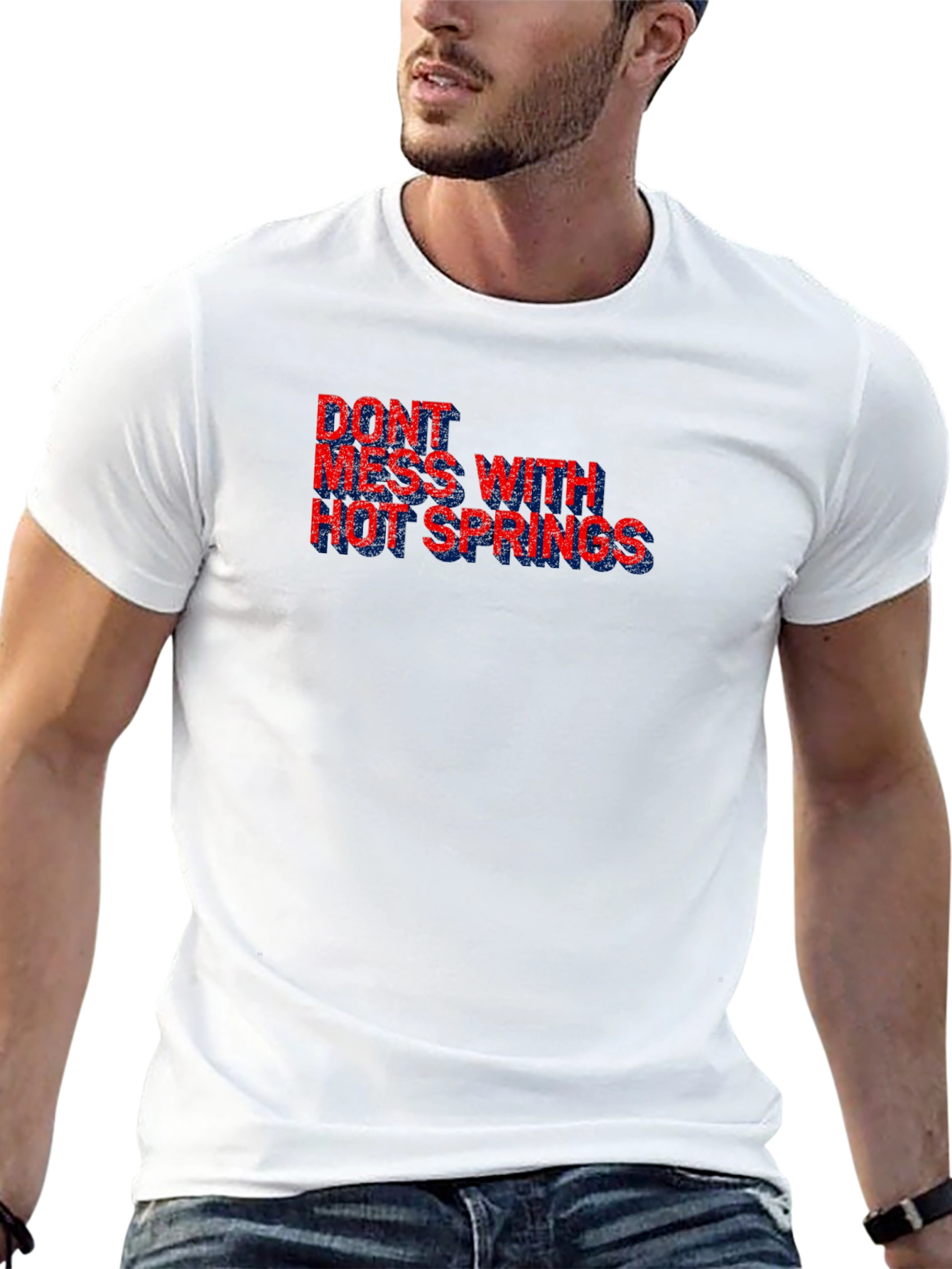 Dont Mess With Hot Springs Black T-Shirt