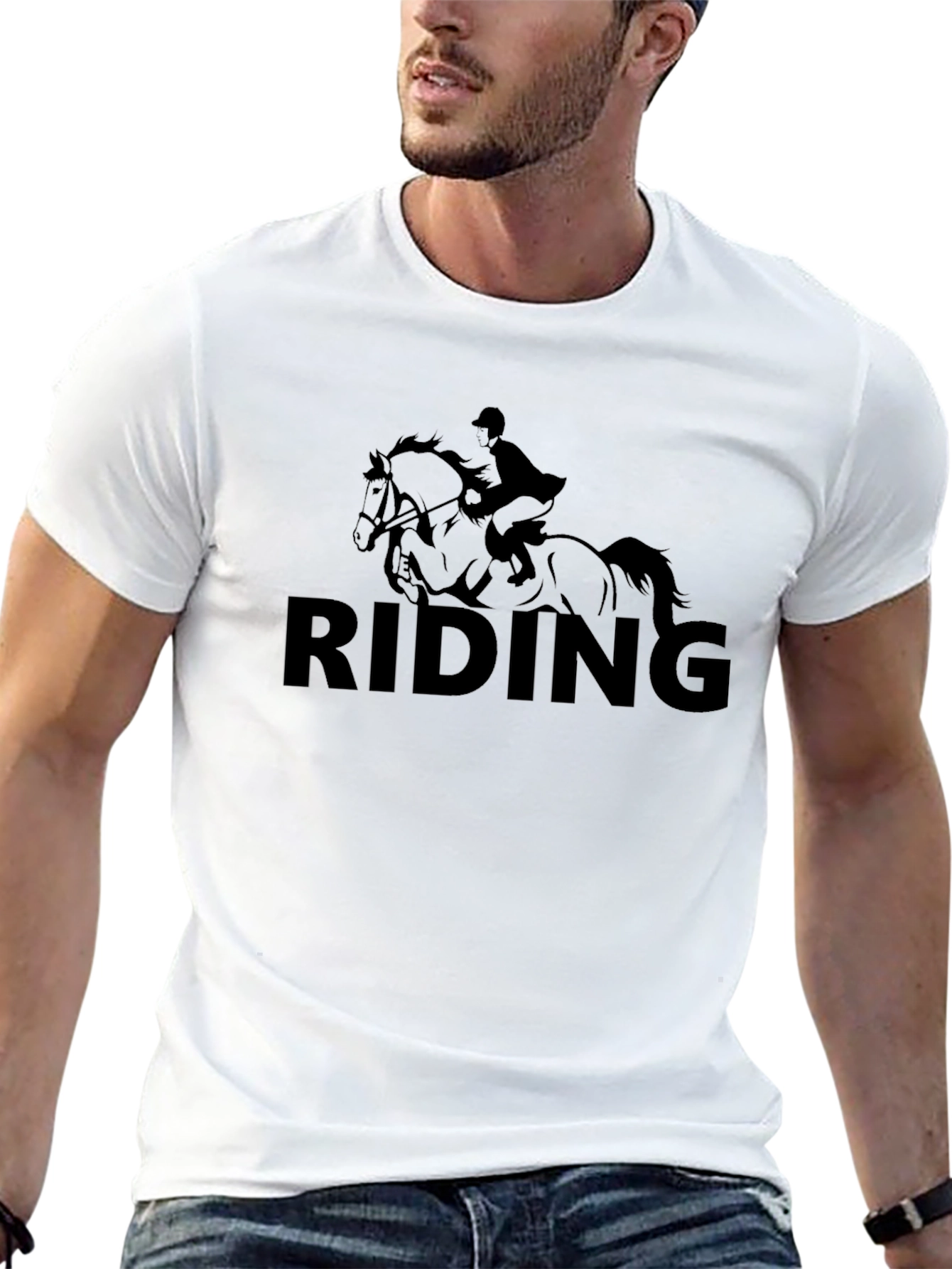 RIDING Horseback Riding Equestrian T-Shirt