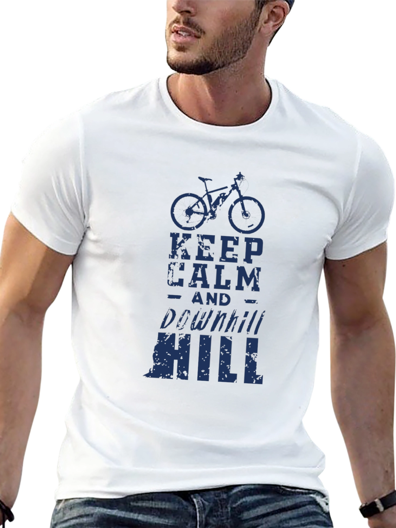 Keep Calm Downhill Mountain Bike T-Shirt