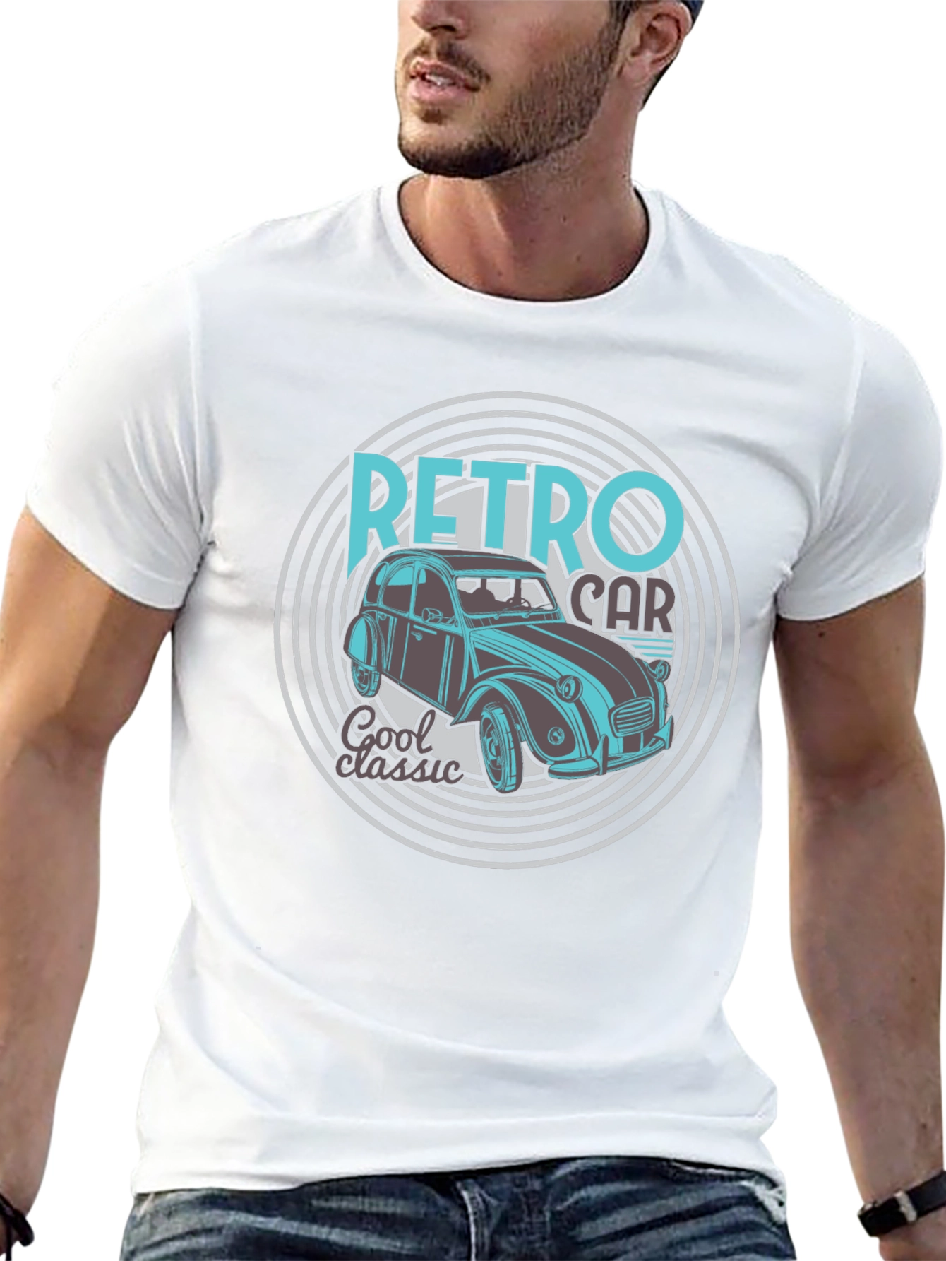 Retro Car Graphic Tee - Cool Classic Design