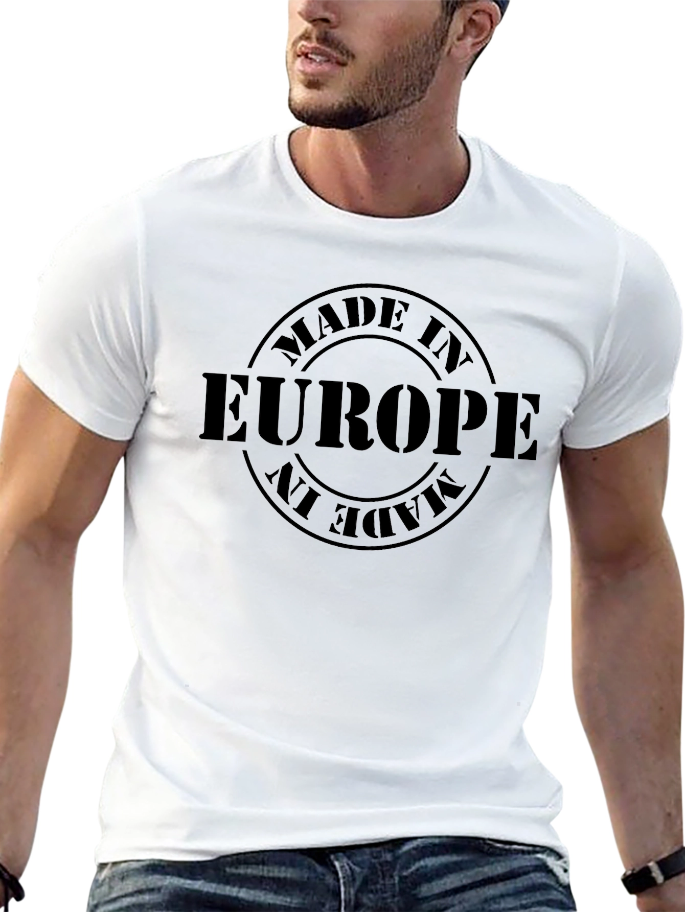 Made in Europe Black T-Shirt