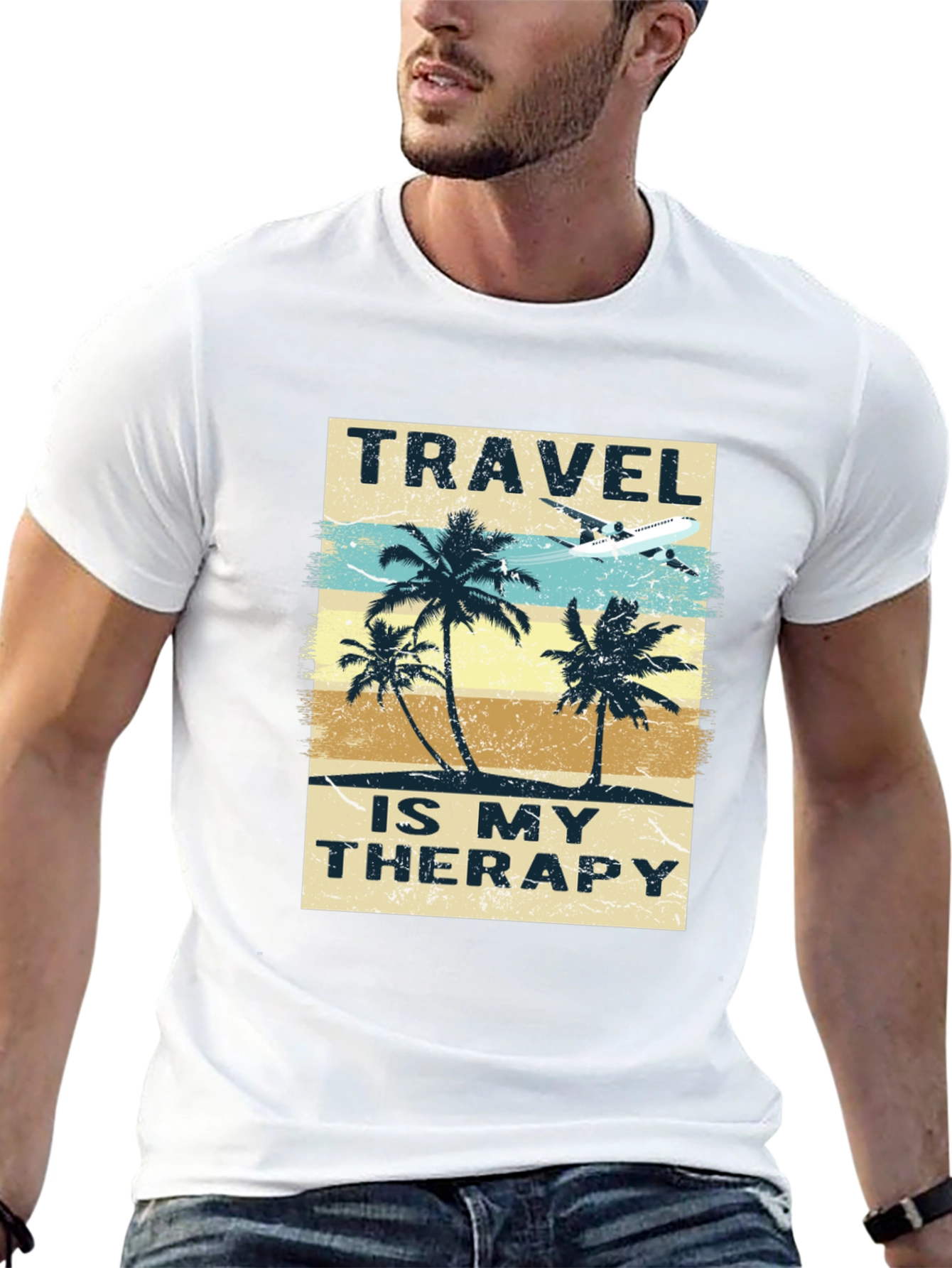 Travel is My Therapy Graphic T-Shirt